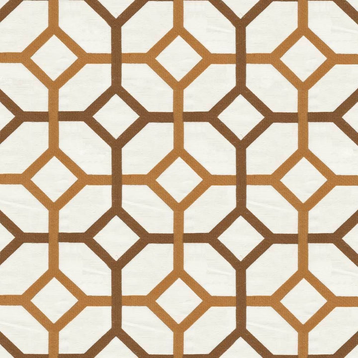 Delphi Trellis Cream by Kasmir Fabric 1399 93% Rayon 7% Polyester INDIA Not Tested Horizontal: 5 2/8 inches and Vertical: 4 6/8 inches 51 - 55 - Fabric Carolina -