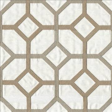 Delphi Trellis Snowdrift by Kasmir Fabric 1399 93% Rayon 7% Polyester INDIA Not Tested H: 5 2/8 inches, V: 4 6/8 inches 51 - 55 - Fabric Carolina - Kasmir