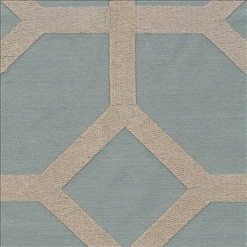 Delphi Trellis Spa Blue by Kasmir Fabric 1401 93% Rayon 7% Polyester INDIA Not Tested H: 5 2/8 inches, V: 4 6/8 inches 51 - 55 - Fabric Carolina - Kasmir