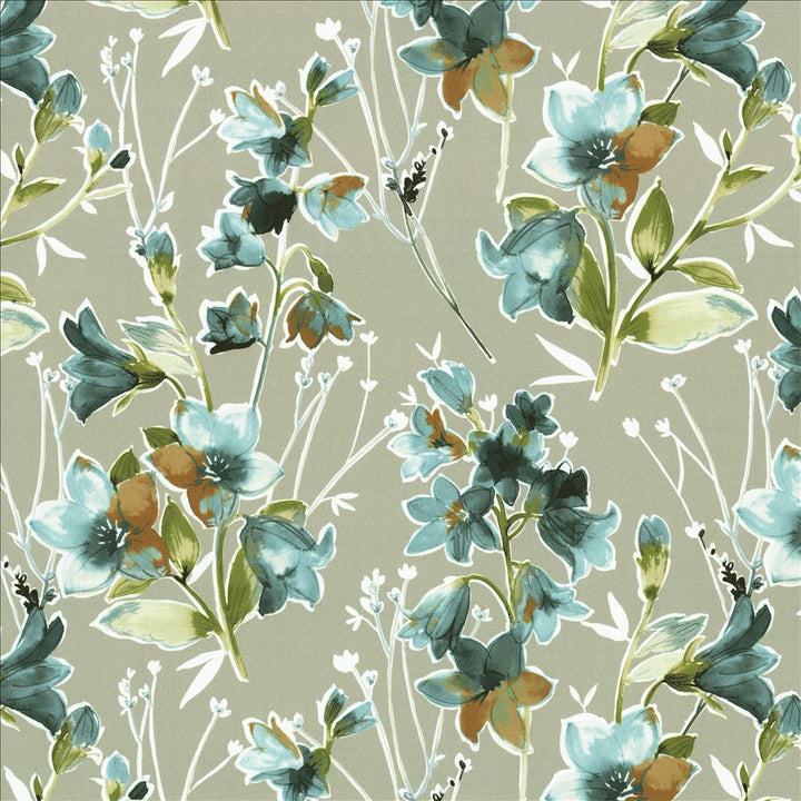 Desio Grey  by Kasmir Fabric 1477 100% Cotton  INDIA  </p><p>Repeat: Horizontal: 27 2/8 inches and Vertical: 25 inches 55  - Fabric Carolina -