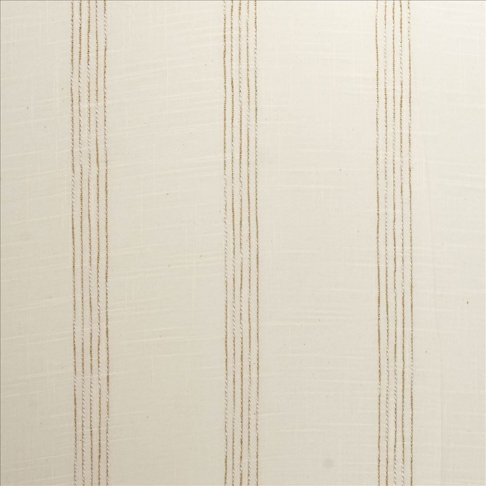 Destin Stripe Natural by Kasmir Fabric 1373 70% Polyester
30% Cotton
 CHINA Not Tested Horizontal: 5 2/8 inches and Vertical: N/A 114 - Fabric Carolina -