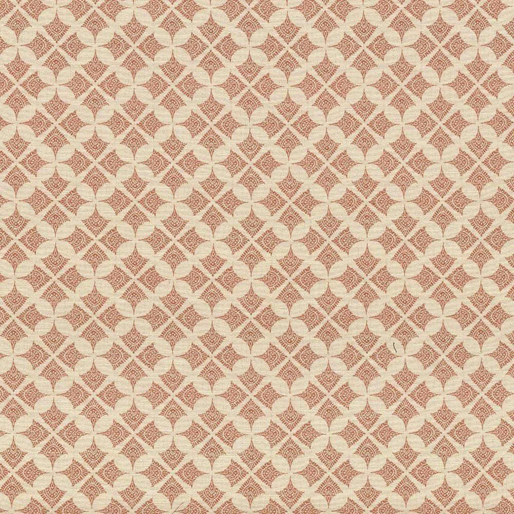 Devi Persimmon by Kasmir Fabric 5087 92% Polyester 8% Cotton CHINA 3,000 Wyzenbeek Double Rubs H: 5 3/8 inches, V:5 inches 54 - Fabric Carolina - Kasmir