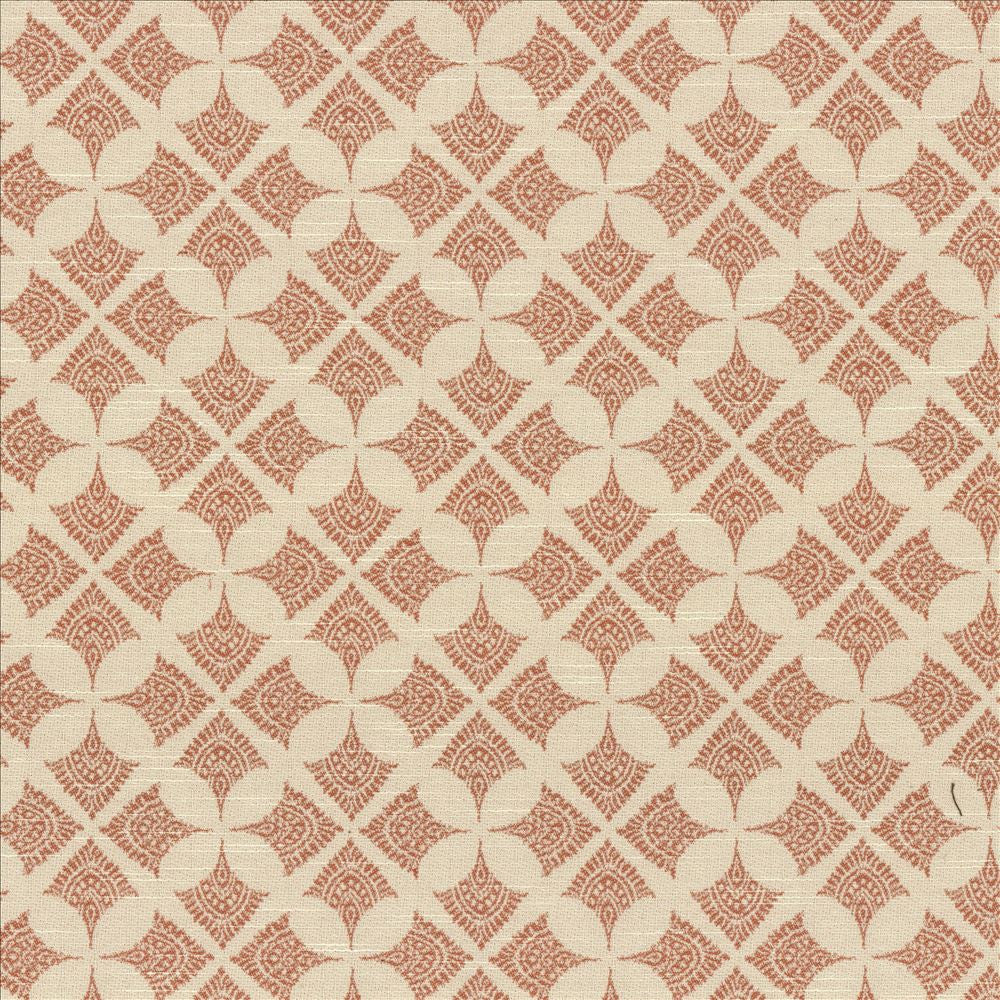 Devi Persimmon by Kasmir Fabric 5087 92% Polyester
8% Cotton
 CHINA </p><p>Repeat: Horizontal: 5 3/8 inches and Vertical: 5 inches 54 - Fabric Carolina -