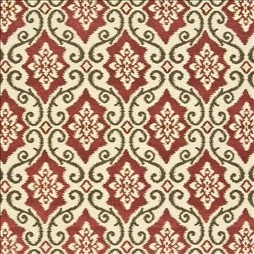Deville Scroll Cinnamon by Kasmir Fabric 1389 59% Polyester 41% Rayon CHINA 12,000 Wyzenbeek Double Rubs H: 9 6/8 inches, V: 14 inches 57 - Fabric Carolina - Kasmir