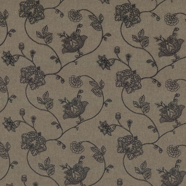 Devon Garden Granite by Kasmir Fabric 1433 57% Polyester
28% Cotton
15% Linen
Embroidery
100% Cotton
 INDIA </p><p>Repeat: Horizontal: 17 2/8 inches and Vertical: 12 4/8 inches 51 - 56 - Fabric Carolina -