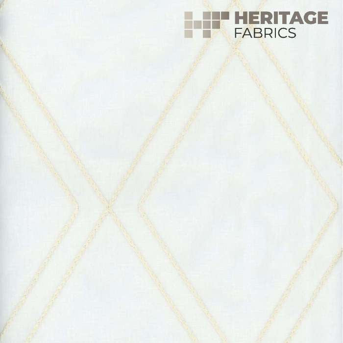 Devon Champagne by Heritage Fabric - 100% Polyester Turkey Horizontal: 6.75" and Vertical: 9.5" 54" - Fabric Carolina -