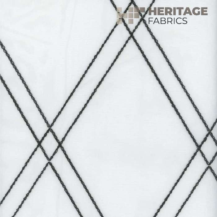 Devon Ebony by Heritage Fabric - 100% Polyester Turkey Horizontal: 6.75" and Vertical: 9.5" 54" - Fabric Carolina -
