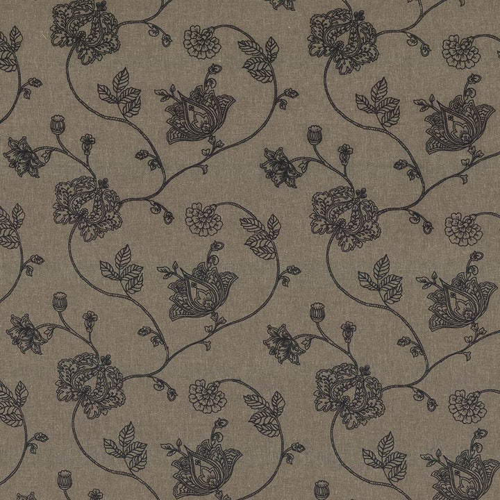 Devon Garden Granite by Kasmir Fabric 1433 57% Polyester
28% Cotton
15% Linen
Embroidery
100% Cotton
 INDIA </p><p>Repeat: Horizontal: 17 2/8 inches and Vertical: 12 4/8 inches 51 - 56 - Fabric Carolina -