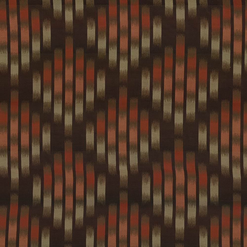 Dewberry Ikat Chocolate by Kasmir Fabric 1418 100% Polyester CHINA 36,000 Wyzenbeek Double Rubs Horizontal: 15 inches and Vertical: 14 7/8 inches 60 - Fabric Carolina -