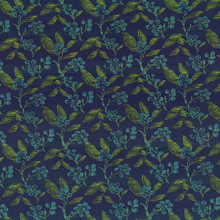 Dewberry Navy by Kasmir Fabric 1419 100% Polyamide
 CHINA 15,000 Wyzenbeek Double Rubs Horizontal: 15 inches and Vertical: 13 4/8 inches 60 - Fabric Carolina -