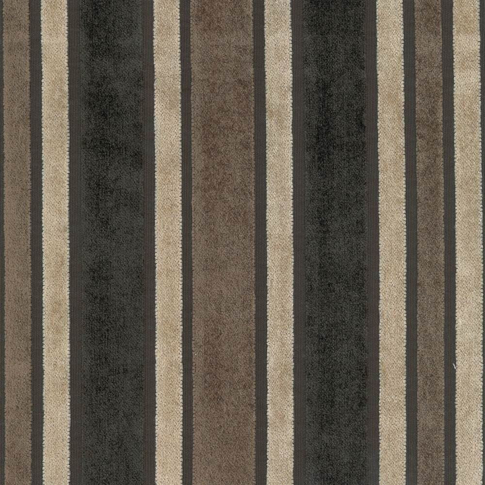 Dexter Stripe Driftwood by Kasmir Fabric 1407 62% Rayon
38% Polyester
 CHINA 30,000 Wyzenbeek Double Rubs </p><p>Repeat: Horizontal: 7 6/8 inches and Vertical: N/A 56 - Fabric Carolina -