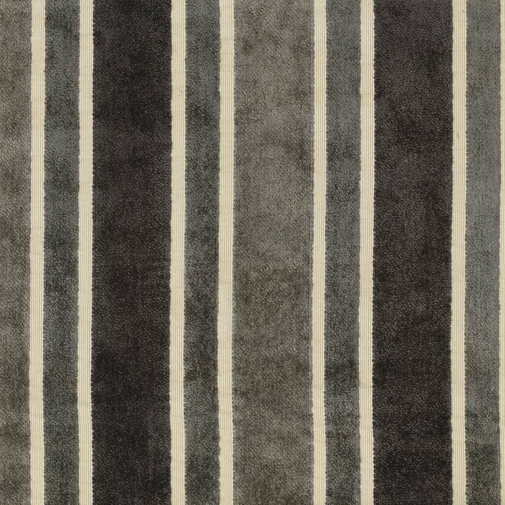Dexter Stripe Flagstone by Kasmir Fabric 1407 62% Rayon 38% Polyester CHINA 30,000 Wyzenbeek Double Rubs H: 7 6/8 inches, V:N/A 56 - Fabric Carolina - Kasmir
