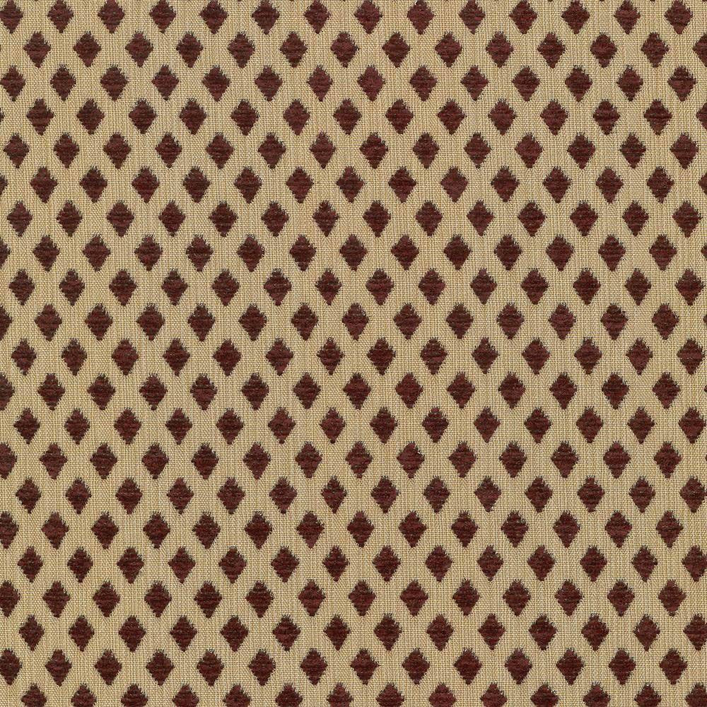 Diamond Broker Crimson by Kasmir Fabric 5071 100% Polyester CHINA 25,000 Wyzenbeek Double Rubs H: 6/8 inches, V:1 4/8 inches 56 - 59 - Fabric Carolina - Kasmir