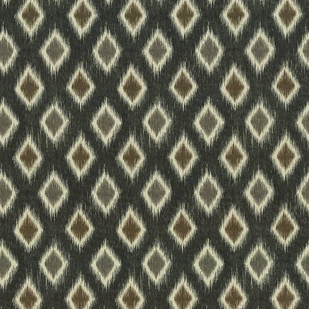 Diamond Market Ebony by Kasmir Fabric 1416 100% Cotton PERU 12,000 Wyzenbeek Double Rubs H: 9 inches, V:13 4/8 inches 54 - 55 - Fabric Carolina - Kasmir