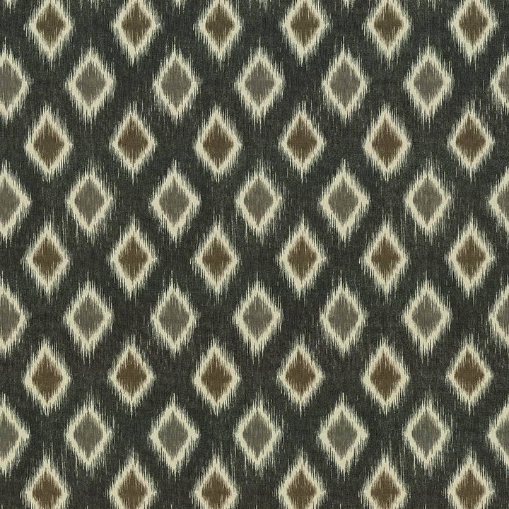 Diamond Market Ebony by Kasmir Fabric 1416 100% Cotton PERU 12,000 Wyzenbeek Double Rubs H: 9 inches, V:13 4/8 inches 54 - 55 - Fabric Carolina - Kasmir