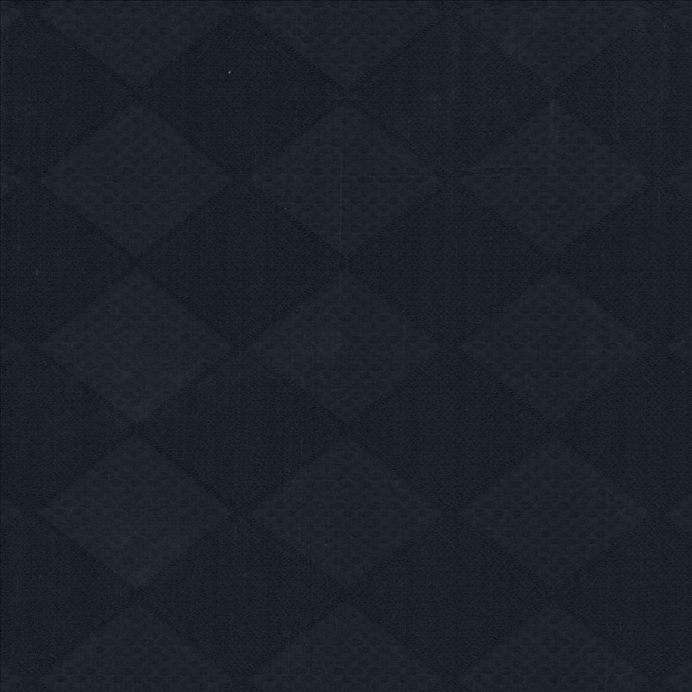 Diamond Maze Navy  by Kasmir Fabric See sample 100% Polyester
 MEXICO 15,000 Martindale Cycles </p><p>Repeat: Horizontal: 5 inches and Vertical: 3 4/8 inches 54  - Fabric Carolina -