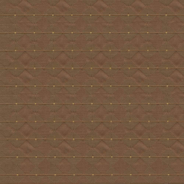 Diamond Overlay Bronze by Kasmir Fabric 1424 51% Rayon 43% Polyester 6% Cotton USA 33,000 Wyzenbeek Double Rubs H: 3 4/8 inches, V:1 5/8 inches 57 - 58 - Fabric Carolina - Kasmir