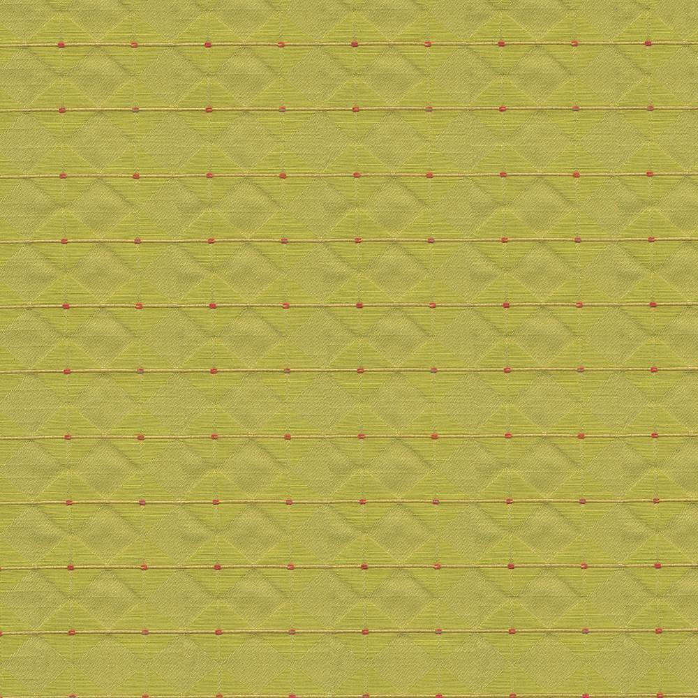 Diamond Overlay Kiwi by Kasmir Fabric 1424 51% Rayon 43% Polyester 6% Cotton USA 33,000 Wyzenbeek Double Rubs H: 3 4/8 inches, V:1 5/8 inches 57 - 58 - Fabric Carolina - Kasmir