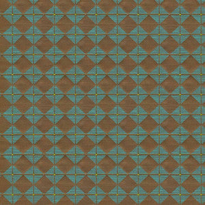 Diamond Overlay Teal by Kasmir Fabric
