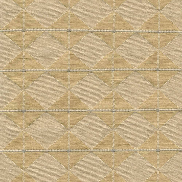 Diamond Overlay Wheat by Kasmir Fabric 1423 51% Rayon 43% Polyester 6% Cotton USA 33,000 Wyzenbeek Double Rubs H: 3 4/8 inches, V:1 5/8 inches 57 - 58 - Fabric Carolina - Kasmir