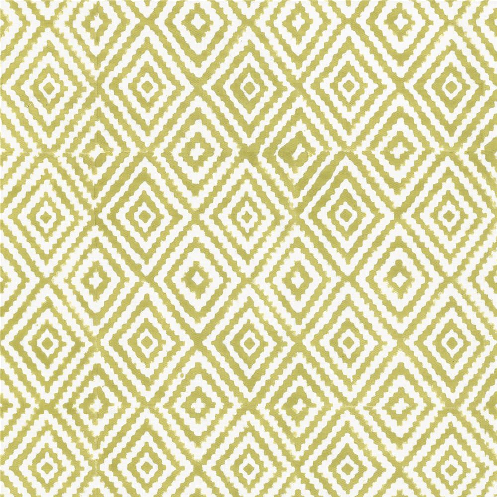 Diamond Steps Kiwi by Kasmir Fabric 5124 90% Cotton
10% Linen
 INDIA </p><p>Repeat: Horizontal: 3 4/8 inches and Vertical: 4 2/8 inches 54 - Fabric Carolina -