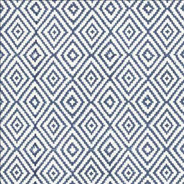 Diamond Steps Lapis by Kasmir Fabric 5125 90% Cotton 10% Linen INDIA Not Tested H: 3 4/8 inches, V: 4 2/8 inches 54 - Fabric Carolina - Kasmir