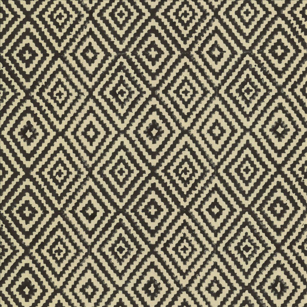 Diamond Steps Sable by Kasmir Fabric 5123 90% Cotton
10% Linen
 INDIA </p><p>Repeat: Horizontal: 3 4/8 inches and Vertical: 4 2/8 inches 54 - Fabric Carolina -