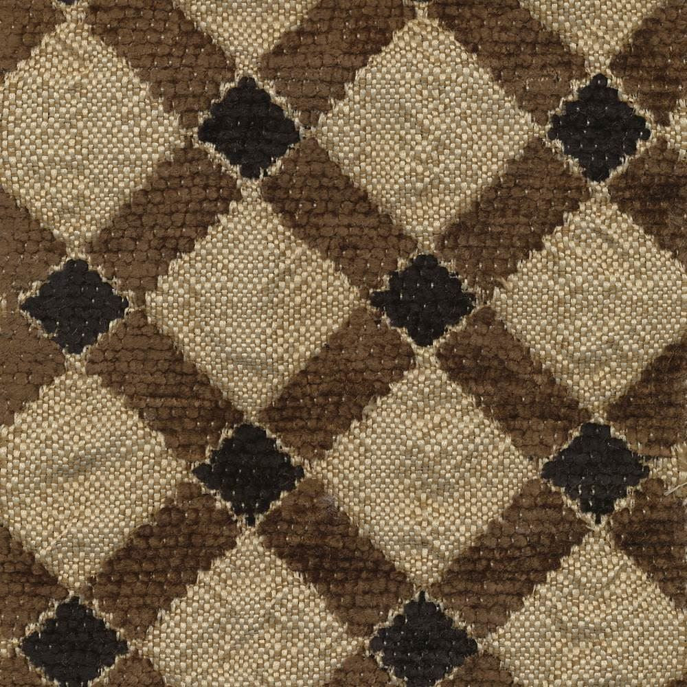 Diamond Trellis Earth by Kasmir Fabric 1390 73% Rayon
27% Polyester
 CHINA 12,000 Wyzenbeek Double Rubs Horizontal: 2 4/8 inches and Vertical: 2 4/8 inches 57 - Fabric Carolina -