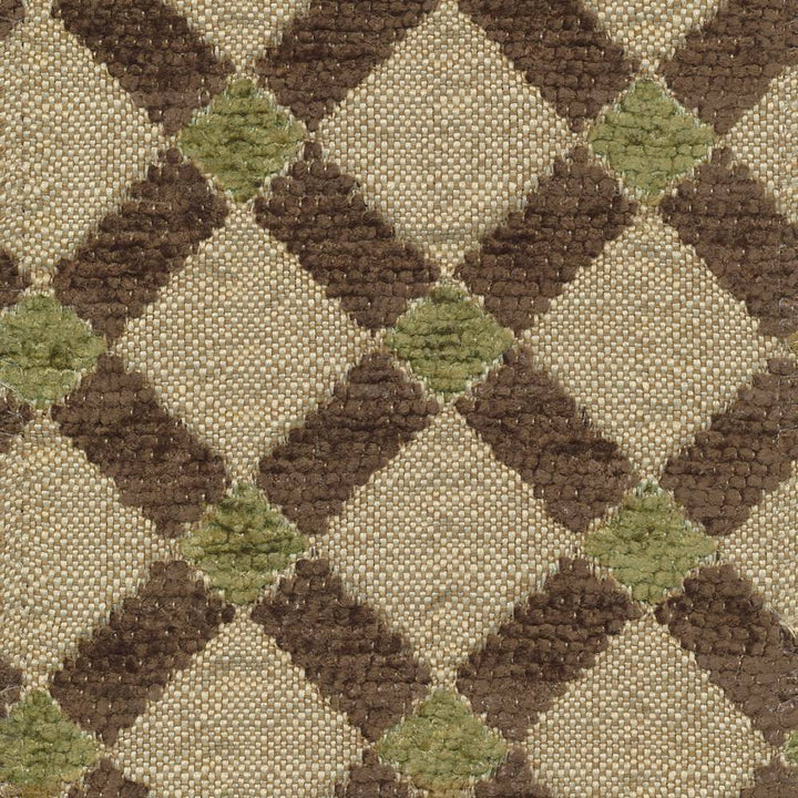 Diamond Trellis Oregano by Kasmir Fabric 1390 73% Rayon 27% Polyester CHINA 12,000 Wyzenbeek Double Rubs H: 2 4/8 inches, V:2 4/8 inches 57 - Fabric Carolina - Kasmir