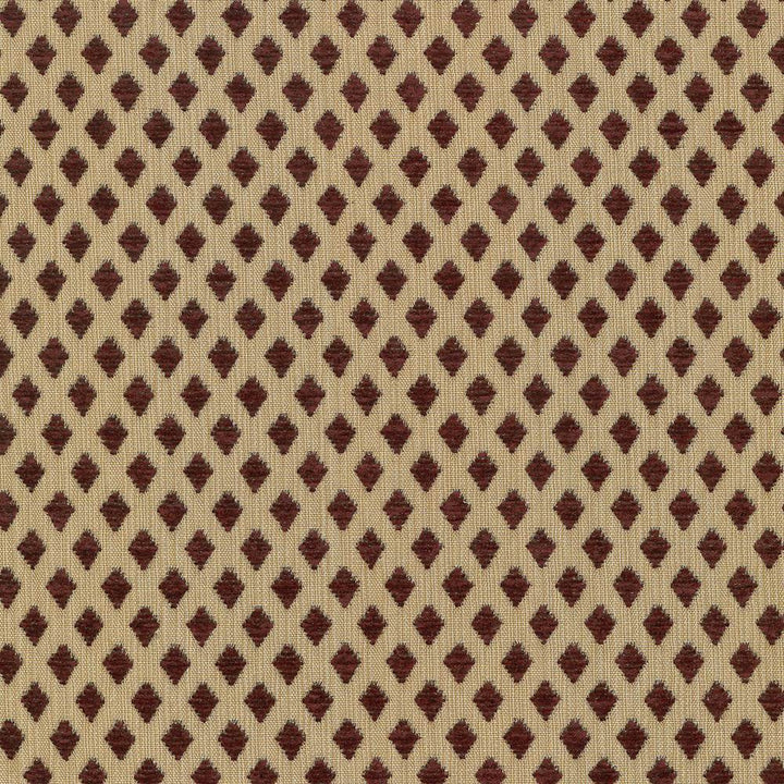 Diamond Broker Crimson by Kasmir Fabric 5071 100% Polyester
 CHINA </p><p>Repeat: Horizontal: 6/8 inches and Vertical: 1 4/8 inches 56 - 59 - Fabric Carolina -