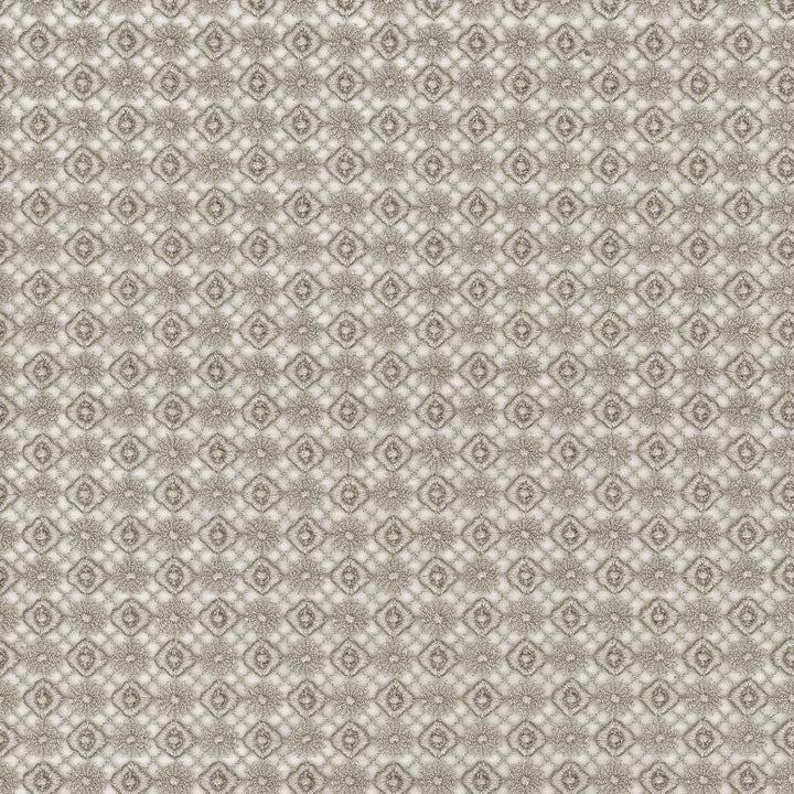 Diamond Jubilee Silver by Kasmir Fabric 1443 100% Polyester
 INDIA </p><p>Repeat: Horizontal: 1 1/8 inches and Vertical: 1 inches 54 - 55 - Fabric Carolina -