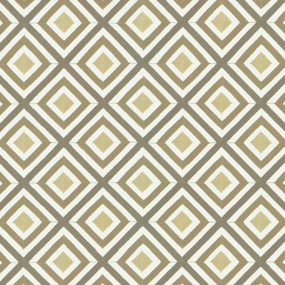 Diamond Lattice Metallic by Kasmir Fabric 1457 52% Cotton
48% Polyester
 INDIA </p><p>Repeat: Horizontal: 4 5/8 inches and Vertical: 4 5/8 inches 52 - Fabric Carolina -