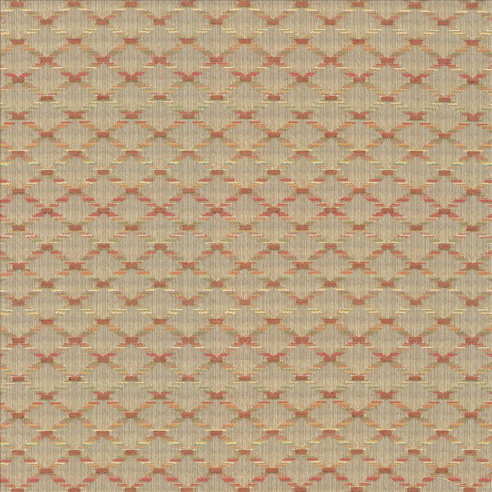Diamonside Watermelon by Kasmir Fabric 5087 55% Polyester 45% Rayon CHINA 25,000 Wyzenbeek Double Rubs Horizontal: 1 2/8 inches and Vertical: 4/8 inches 55 - Fabric Carolina -