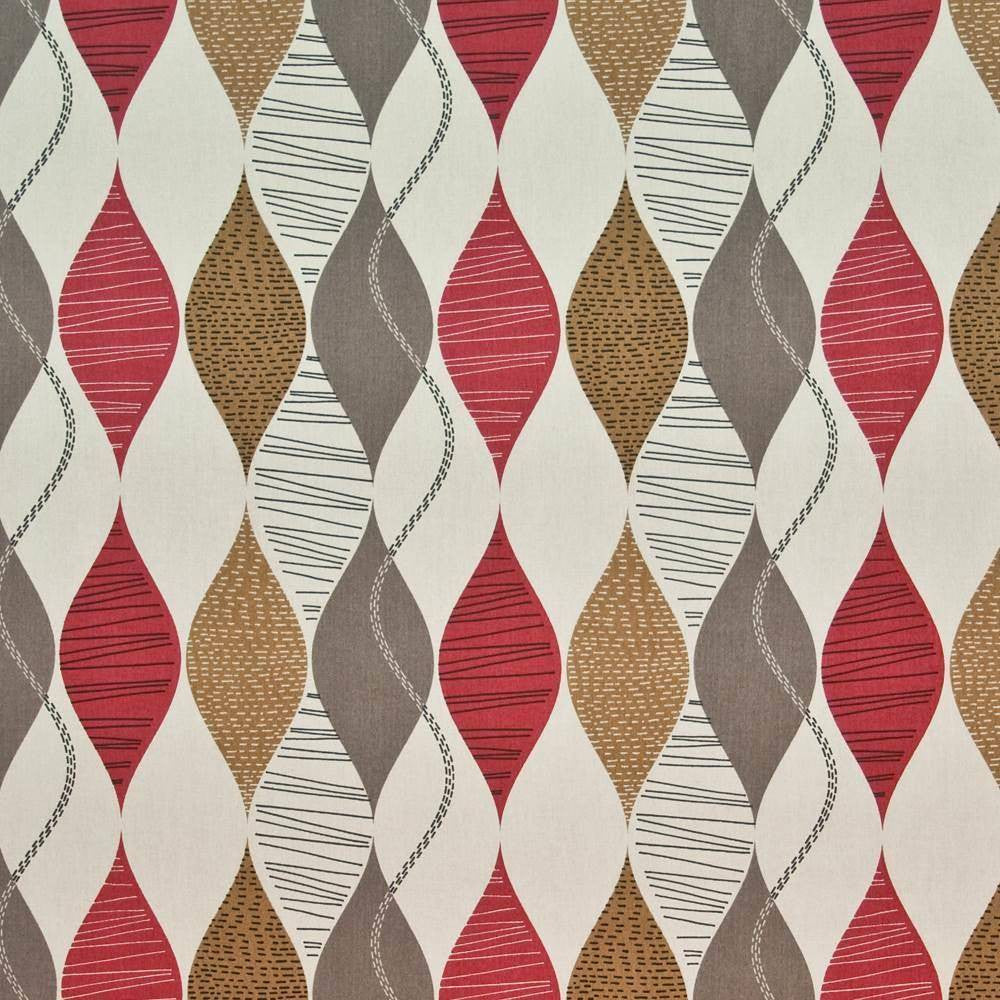 Dinwoody Park Redberry by Kasmir Fabric 1400 100% Cotton UNITED KINGDOM Not Tested H: 27 inches, V:25 2/8 inches 54 - 55 - Fabric Carolina - Kasmir