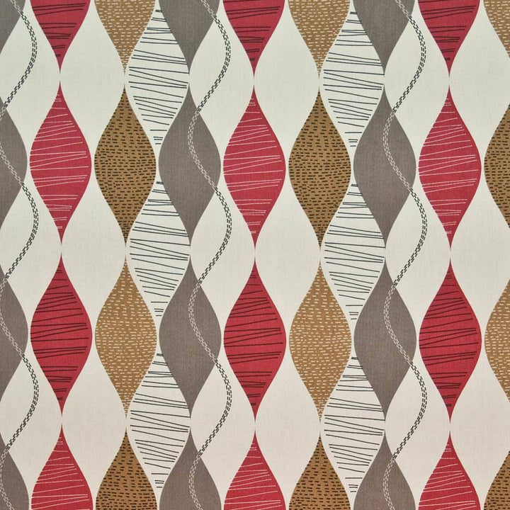 Dinwoody Park Redberry by Kasmir Fabric 1400 100% Cotton UNITED KINGDOM Not Tested H: 27 inches, V:25 2/8 inches 54 - 55 - Fabric Carolina - Kasmir