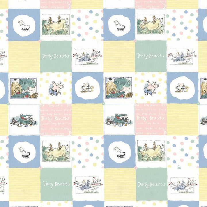 Dirty Beasts Pat Pastel by Kasmir Fabric 1445 100% Cotton
 TURKEY Not Tested </p><p>Repeat: Horizontal: 18 1/8 inches and Vertical: 25 2/8 inches 55 - Fabric Carolina -