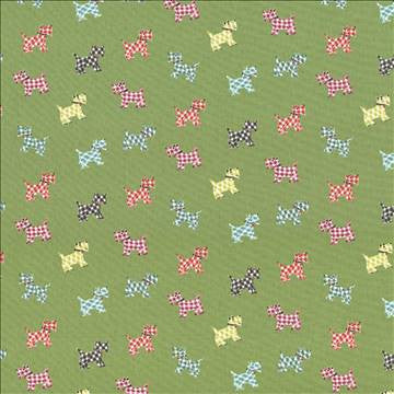 Dog Days Sprout by Kasmir Fabric 5074 100% Cotton USA 15,000 Wyzenbeek Double Rubs H: 27 inches, V: 13 4/8 inches 54 - Fabric Carolina - Kasmir