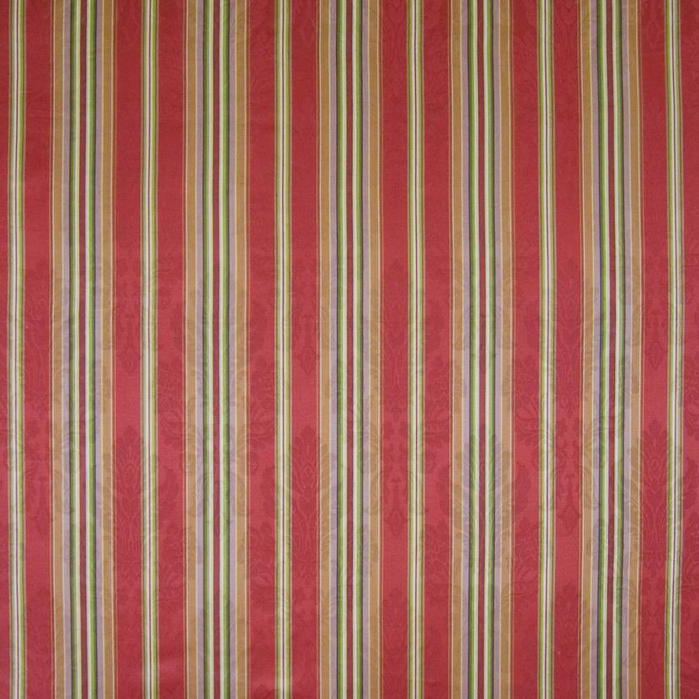Dolce Stripe Carnelian by Kasmir Fabric 1367 100% Cotton SOUTH KOREA 15,000 Wyzenbeek Double Rubs H: 6 6/8 inches, V:N/A 54 - Fabric Carolina - Kasmir