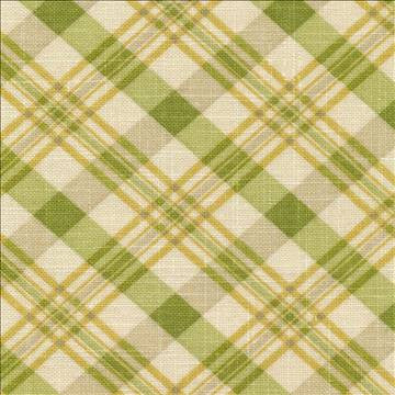 Dolittle Plaid Dill by Kasmir Fabric 1387 55% Linen 45% Rayon USA 30,000 Wyzenbeek Double Rubs H: 3 3/8 inches, V: 3 1/8 inches 54 - Fabric Carolina - Kasmir