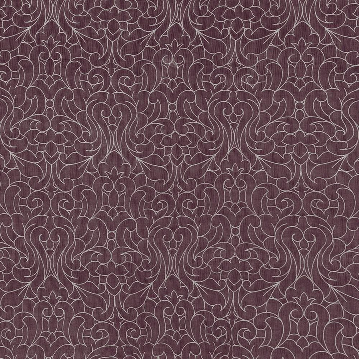 Donatello Damask Elderberry by Kasmir Fabric 1426 100% Polyester
 INDIA </p><p>Repeat: Horizontal: 13 4/8 inches and Vertical: 25 2/8 inches 54 - Fabric Carolina -