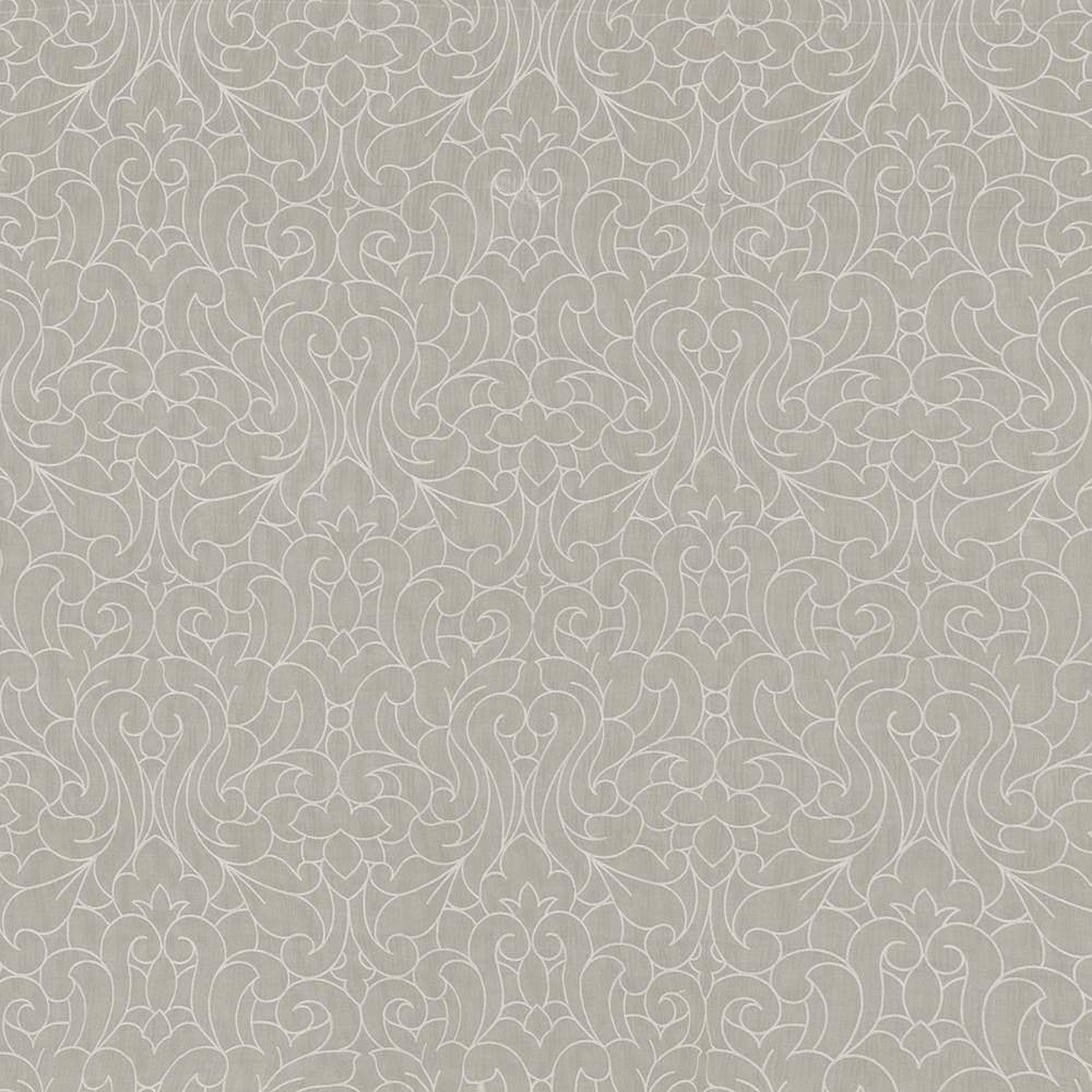Donatello Damask Linen by Kasmir Fabric 1426 100% Polyester INDIA Not Tested H: 13 4/8 inches, V:25 2/8 inches 54 - Fabric Carolina - Kasmir