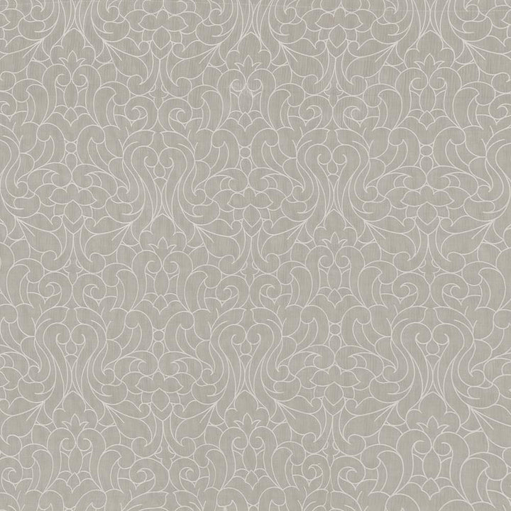 Donatello Damask Linen by Kasmir Fabric 1426 100% Polyester INDIA Not Tested H: 13 4/8 inches, V:25 2/8 inches 54 - Fabric Carolina - Kasmir