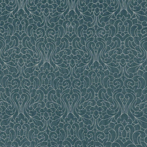Donatello Damask Teal by Kasmir Fabric