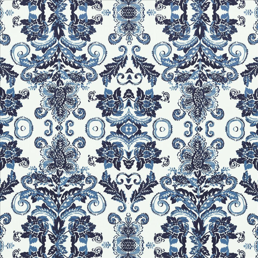 Doncaster Indigo by Kasmir Fabric 1458 100% Cotton
 CHINA 11,500 Wyzenbeek Double Rubs </p><p>Repeat: Horizontal: 48 4/8 inches and Vertical: 46 inches 56 - Fabric Carolina -
