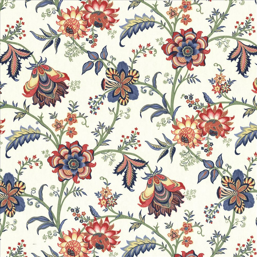 Dougherty Jewel by Kasmir Fabric 5080 100% Cotton
 USA </p><p>Repeat: Horizontal: 18 inches and Vertical: 18 inches 54 - Fabric Carolina -