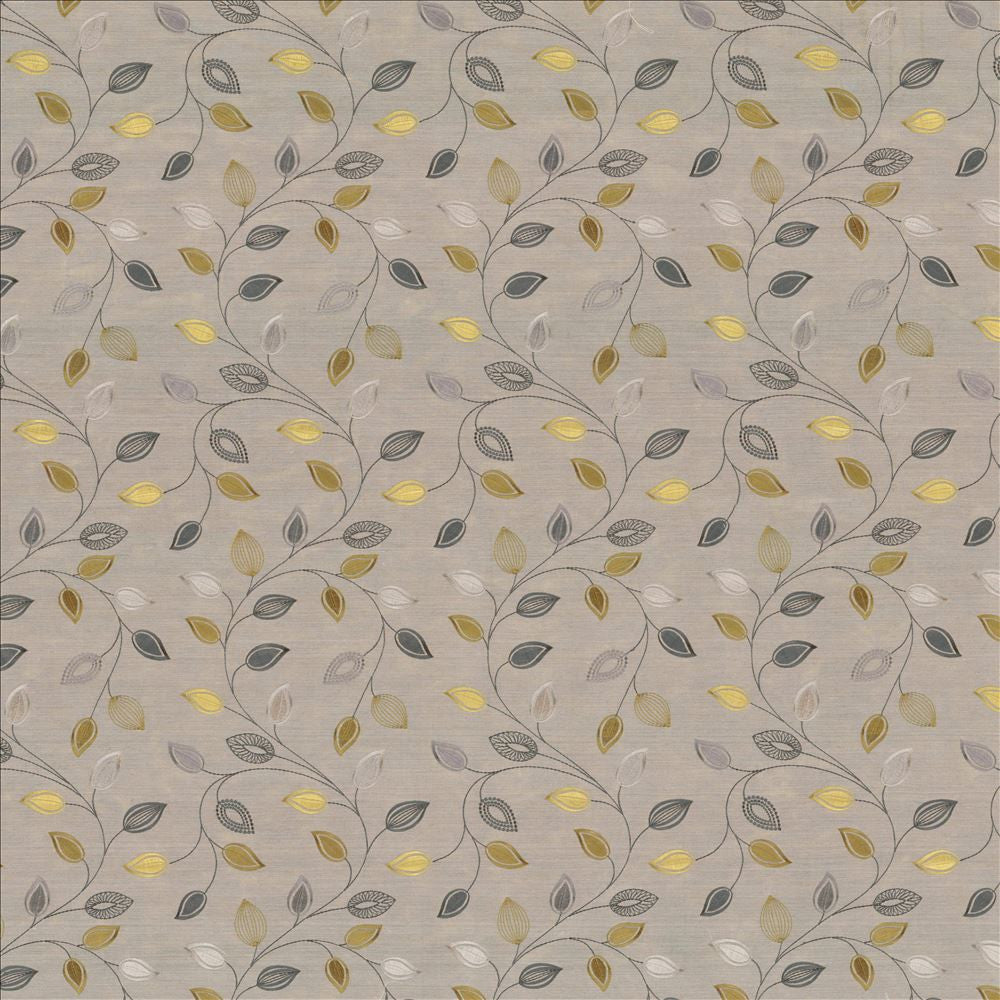 Downing Grove Platinum by Kasmir Fabric 1437 100% Polyester Embroidery 100% Rayon INDIA 9,000 Wyzenbeek Double Rubs Horizontal: 8 4/8 inches and Vertical: 12 2/8 inches 51 - 55 - Fabric Carolina -