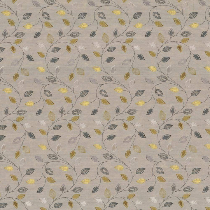 Downing Grove Platinum by Kasmir Fabric 1437 100% Polyester Embroidery Contents 100% Rayon INDIA 9,000 Wyzenbeek Double Rubs H: 8 4/8 inches, V:12 2/8 inches 54 - 55 - Fabric Carolina - Kasmir