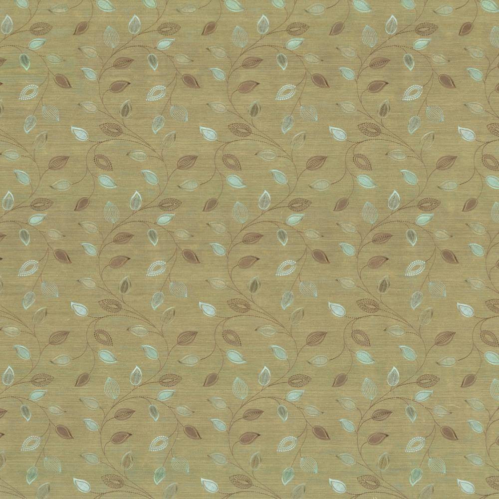 Downing Grove Sage by Kasmir Fabric 1442 100% Polyester Embroidery Contents 100% Rayon INDIA 9,000 Wyzenbeek Double Rubs H: 8 4/8 inches, V:12 2/8 inches 54 - 55 - Fabric Carolina - Kasmir