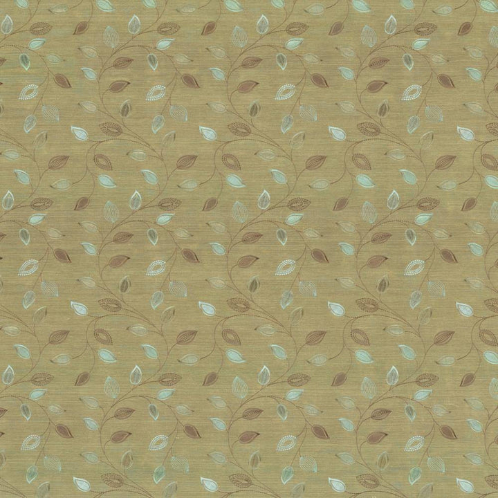 Downing Grove Sage by Kasmir Fabric 1442 100% Polyester Embroidery Contents 100% Rayon INDIA 9,000 Wyzenbeek Double Rubs H: 8 4/8 inches, V:12 2/8 inches 54 - 55 - Fabric Carolina - Kasmir