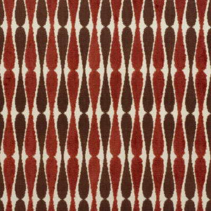Dragonfly Beige/Rust by Groundworks Fabric